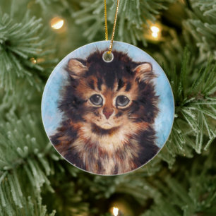 Sweet Little Kitten Face • Louis Wain • Ornament 