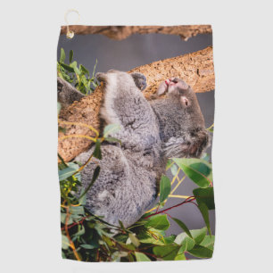 Sweet little koala golf towel