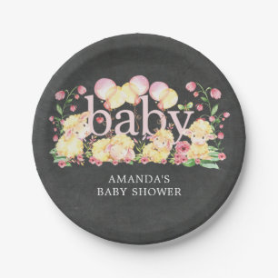 Sweet Little Lamb Baby Shower 7" Plate