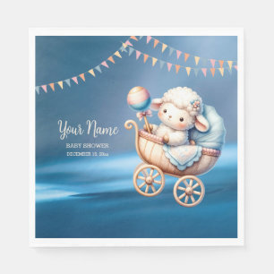 Sweet Little Lamp Baby Shower Baby Shower Party Napkin