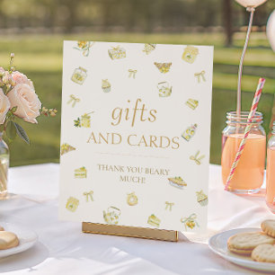 Sweet Little Lemon Baby Shower Gifts and Cards Poster