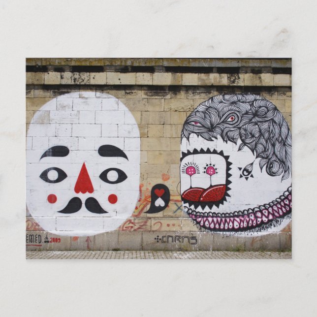 Sweet Little Moustache Postcard (Front)