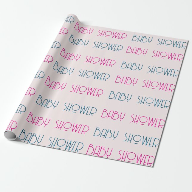 Sweet Little One Baby Shower Wrapping Paper (Unrolled)