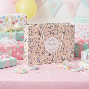 Sweet Little One Candy Theme First Birthday Favour Large Gift Bag