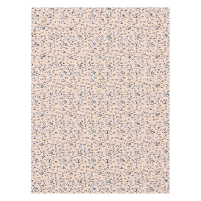 Sweet Little One Candy Theme Party Tablecloth (Front)