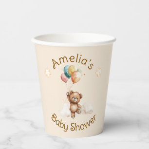 Sweet Little One on the Way Neutral Baby Shower Paper Cups