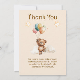 Sweet Little One on the Way Neutral Baby Shower  Thank You Card