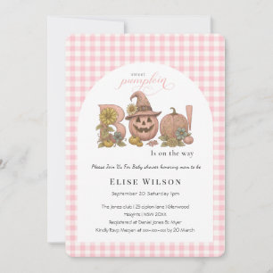 Sweet Little patch pumpkin florals is on the way I Invitation