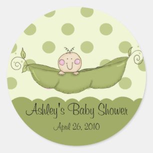 Sweet Little Pea Baby Shower Sticker