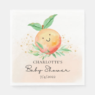Sweet Little Peach It's A Girl Napkin