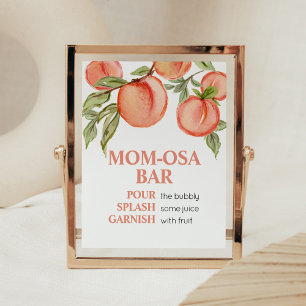 Sweet Little Peach Shower Mum Osa Bar Sign