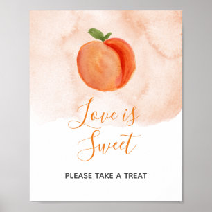 Sweet Little Peach Summer Love is Sweet Poster