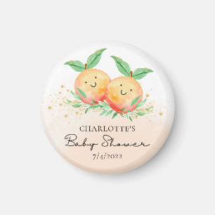 Sweet Little Peaches It's Twins Magnet