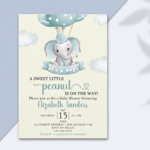 Sweet Little Peanut is on the way Baby shower Invitation