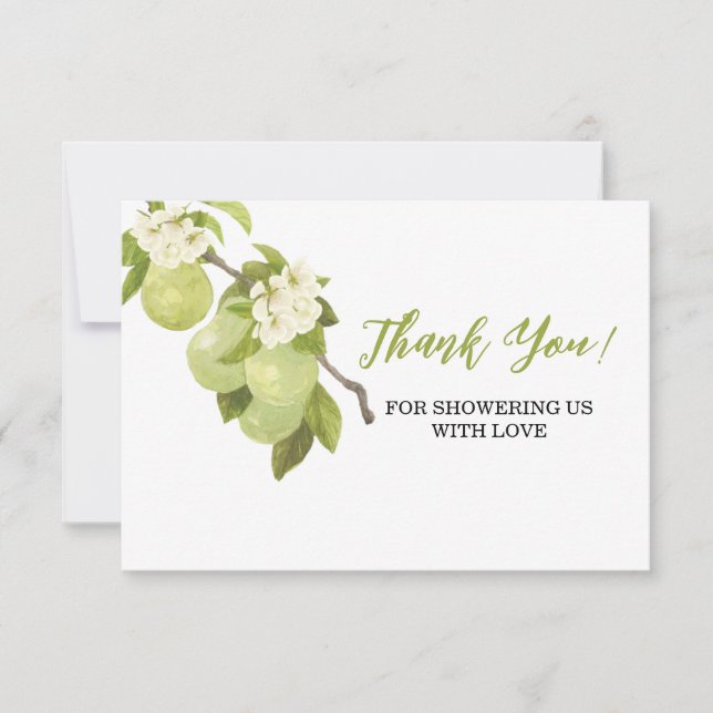 Sweet Little Pear Thank You Card (Front)