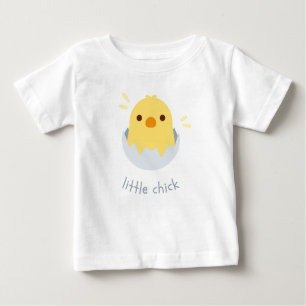 Sweet Little Peepers: White Cute Chicks Baby Tee 