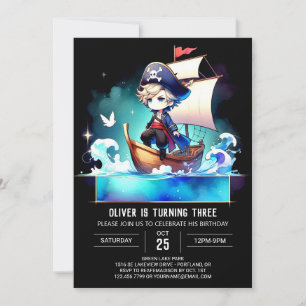 Sweet Little Pirate Birthday Invitation