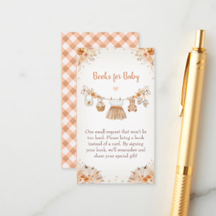Sweet Little Pumpkin Autumn Baby Shower Enclosure Card