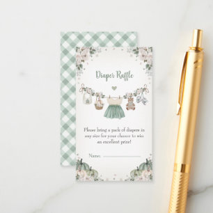 Sweet Little Pumpkin Autumn Baby Shower Enclosure Card
