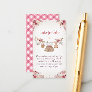 Sweet Little Pumpkin Autumn Baby Shower Enclosure Card