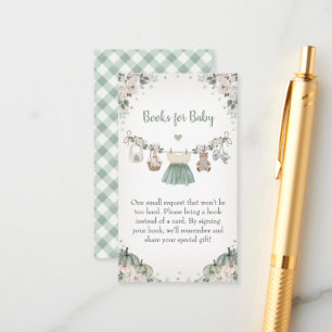 Sweet Little Pumpkin Autumn Baby Shower Enclosure Card