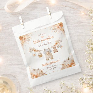Sweet Little Pumpkin Autumn Baby Shower Favour Bag