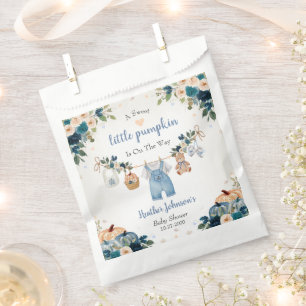 Sweet Little Pumpkin Autumn Baby Shower Favour Bag