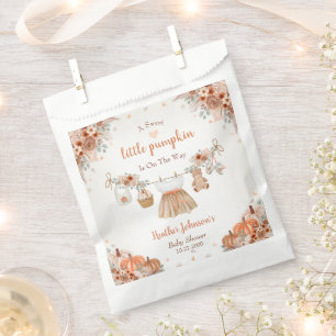 Sweet Little Pumpkin Autumn Baby Shower  Favour Bag
