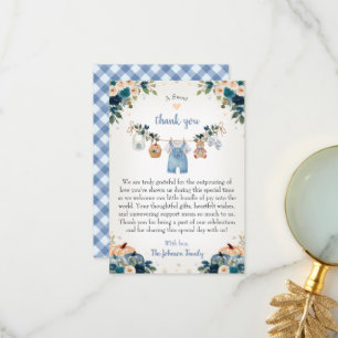 Sweet Little Pumpkin Autumn Baby Shower Thank You Card