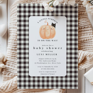 Sweet Little Pumpkin Baby Shower  Invitation