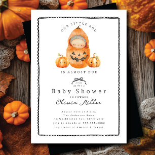 Sweet Little Pumpkin Baby Shower  Invitation