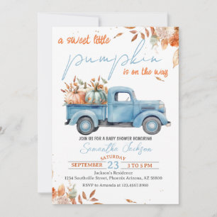 Sweet Little Pumpkin Baby Shower Invitation