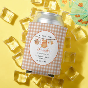Sweet Little Pumpkin Fall baby shower Can Cooler