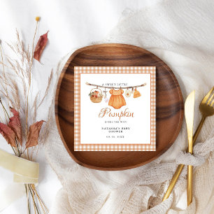 Sweet Little Pumpkin Fall baby shower Napkin