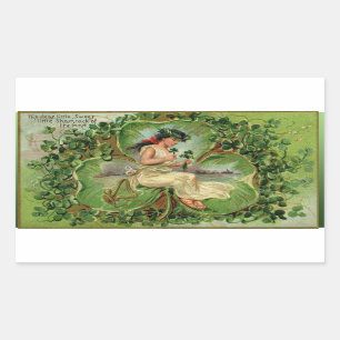 Sweet Little Shamrock Rectangular Sticker