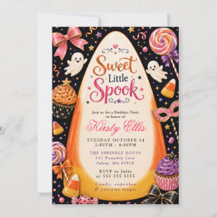 Sweet Little Spook Birthday Party Invitation