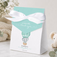 Sweet Little Thank You Green Elephant Baby Shower