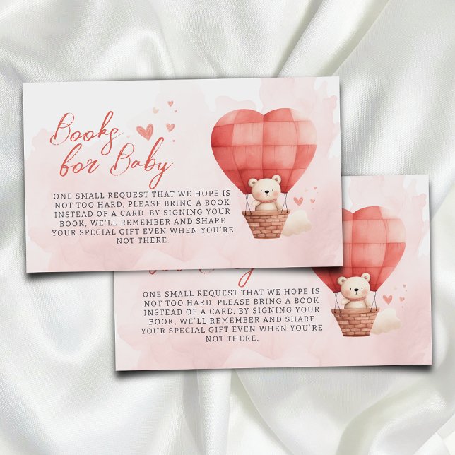 Sweet Little Valentine Books for Baby Baby Shower Enclosure Card (Creator Uploaded)
