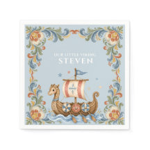 Sweet Little Viking Baby Shower Napkins