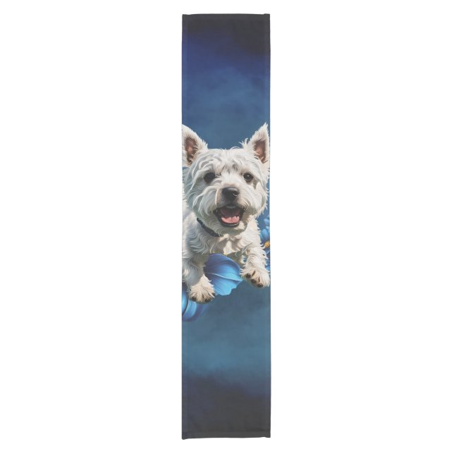 Sweet little West Highland  Short Table Runner (Front)