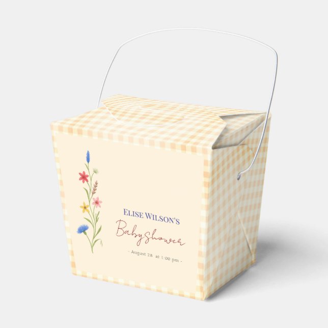 Sweet little wildflower is on the way  favour box (Front Side)