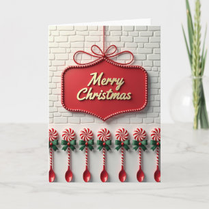 Sweet Lollipop Christmas Card