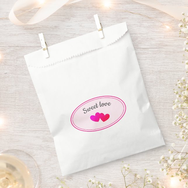 Sweet love heart guest gift favour bag (Creator Uploaded)