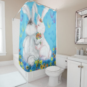 Sweet Love - Kiss - Hug Shower Curtain