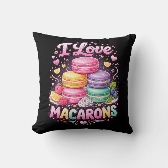 Sweet Love Macarons Cushion (Front)