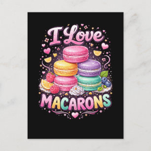 Sweet Love Macarons Postcard