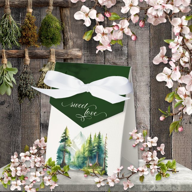 Sweet Love Mountain Scene - Emerald Favour Box (Creator Uploaded)