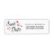 Sweet Love Save the Date Return Address | Red