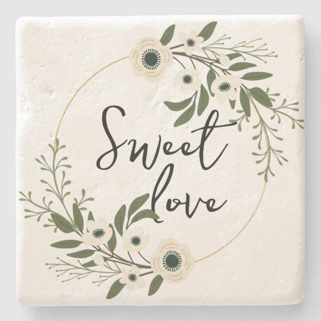 Sweet Love Stone Coaster (Front)