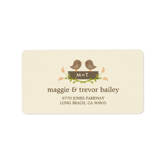 Sweet Love Wedding Address Labels